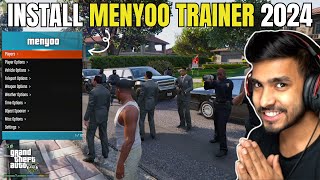 How to Install MENYOO TRAINER in GTA 5  LATEST VERSION 2024  GTA 5 Mods Hindi [upl. by Cinimmod361]