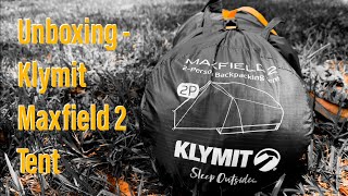 TC Minicasts  Unboxing  KLYMIT MAXFIELD 2 Tent [upl. by Leuqer]