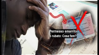 Smarrimento del permesso di soggiorno cosa fare [upl. by Sahc]