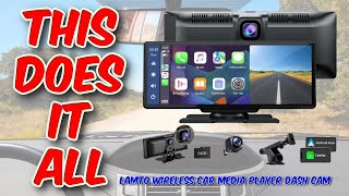 Lamto Wireless Car Media Player Dash Cam Review [upl. by Notsek]