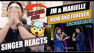 Marielle Montellano amp JM Dela Cerna  NOW AND FOREVER  SINGER REACTION [upl. by Dolorita]