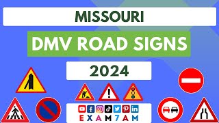 MISSOURI DMV ROAD SIGN WRITTEN TEST  LEARN ROAD SIGNS IN 2024  PASS YOUR DMV WRITTEN EXAM [upl. by Osithe]