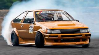 Toyota AE86 Drifting Drift Legend Corolla Levin amp Sprinter Trueno [upl. by Dareece]