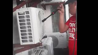 Aircon split type outdoor unit 6pcs cleaning [upl. by Seiden615]