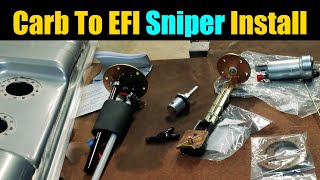 Full Guide How To Install A Holley Sniper 2  Part 1   Holley Sniper Carb To EFI Tank Install [upl. by Tabbatha245]