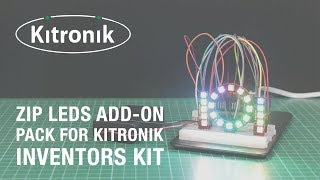 ZIP LEDs Add On for Kitronik Inventors Kit for BBC microbit by Kitronik [upl. by Yreffej]