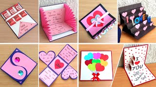 How to make Valentines day cardHandmade Valentines CardValentines day card makingValentine card [upl. by Nedle]