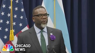 Chicago mayor wont quotput the brakesquot on his agenda after apparent mansion tax failure [upl. by Jasun]