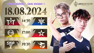 TDT VS SH  ZEUS VS 1S  SGP VS FPT  VÒNG BẢNG ĐTDV MÙA ĐÔNG 2024  NGÀY 1808 [upl. by Ecnerolf]