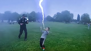 he thinks he can control a lightning strike [upl. by Joey]