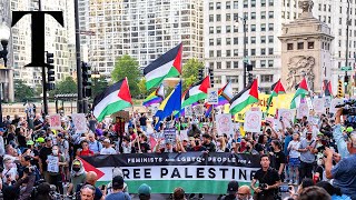 LIVE Protesters gather outside DNC in Chicago [upl. by Aterg429]