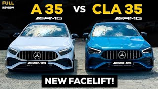 2024 MERCEDES AMG A35 vs CLA35 Coupe NEW FACELIFT Which Is BETTER LOUD Sound FULL InDepth Review [upl. by Urbanus398]