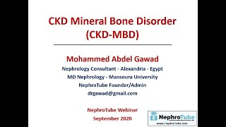 CKD Mineral Bone Disorder CKDMBD  English Language  Dr Gawad [upl. by Ahsiet]