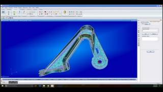 MSC PatranNastran Tutorial Meshing of a bracket [upl. by Mccafferty]