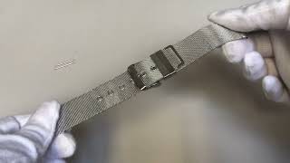 Premium Stainless Steel Thin Mesh Replacement Watch Band Strap 5106 [upl. by Ybanrab]