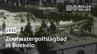 Zoutwatergolfslagbad in Boekelo 1935 [upl. by Shetrit710]