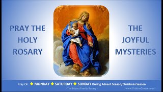 Pray the Holy Rosary The Joyful Mysteries Monday Saturday SundayAdventChristmas [upl. by Gilmer]