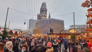 Weihnachtsmarkt an der Gedächtniskirche Berlin🇩🇪🇩🇪🇩🇪Christmas Market 2022 Germany [upl. by Yenduhc]