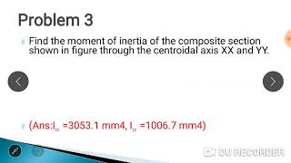 Moment of inertia of composite sections  about Centroidal axis symmetrical figure [upl. by Rebel]