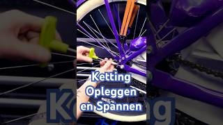 Ketting Opleggen en Spannen Zet Je Fiets Weer Op De Rails fietsenmaker fietsreparatie [upl. by Anitsirt]