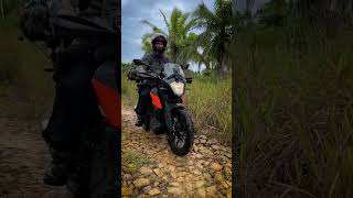 KTM 250 Adventure through the jungles of Borneo  Moto Travel Diaries [upl. by Neyud]