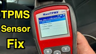 How to replace amp reprogram TMPS sensors using MaxiTPMS tool Tire Pressure Monitoring System relearn [upl. by Oisor]