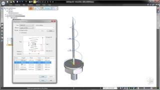 Solid Edge ST8 Helical Curve [upl. by Atinus]