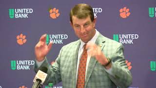 South Carolina 17 Clemson 14 Dabo Swinney postgame reaction [upl. by Enehpets]