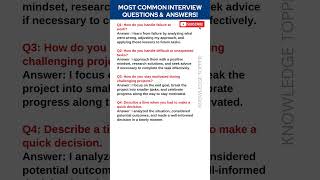 Most Common Job Interview Questions and Answers [upl. by Hines905]