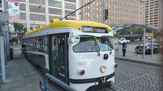 back in service Muni PCC number 1011 on Route F Market [upl. by Capon]