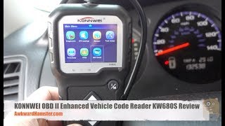 KONNWEI OBD II Enhanced Vehicle Code Reader KW680S Review [upl. by Fair228]