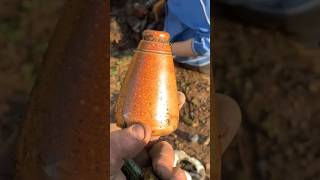 Cone shaped mercury bottle found bottle digging Glasgow Scotland [upl. by Henrik346]