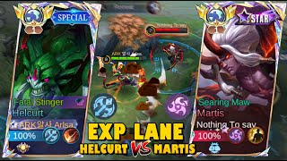 🔥HELCURT VS MARTIS🔥  1 VS 1 IN EXP LANE   WHO WILL KING   MLBB 2024 [upl. by Maxama]