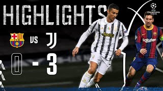 Barcelona 03 Juventus  Ronaldo amp McKennie Seal Top spot in Camp Nou  Champions League Highlights [upl. by Calendre]