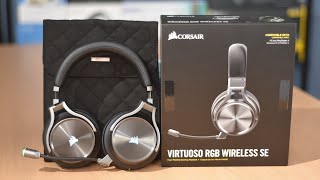 Corsair Virtuoso RGB Wireless SE Gaming Headset Review [upl. by Nnylhsa]