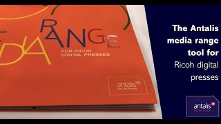 The Antalis media range tool for Ricoh digital presses [upl. by Nnawaj316]