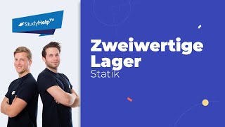 Festlager  zweiwertige Lager Technische Mechanik StudyHelp [upl. by Winson]