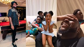 Tiwa Savage Son amp Davido 1st Daughter Interview Davido And Sing His Songs Word for word [upl. by Idnor180]