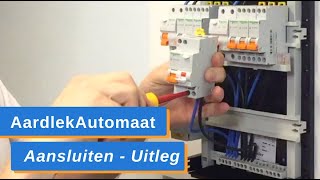 AardlekAutomaat Aansluiten en in de Groepenkast Monteren  Uitleg Zelf AardlekAutomaat Installeren [upl. by Ailes325]