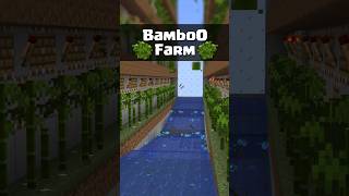 Minecraft Tutorial  EASY Bamboo Farm 🎋  Bedrock 121  shorts minecraft [upl. by Bourgeois]