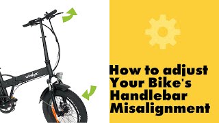 Electric Bicycle Repair Guide  How to adjust Your Bikes Handlebar Misalignment [upl. by Lisab]