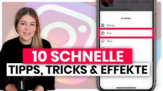 Instagram Reels Hacks 📲 10 schnelle Tipps Tricks amp Effekte ✌️😊 [upl. by Nyrol494]