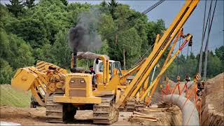 CAT 594H Pipelayer at work [upl. by Orpha]