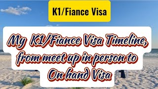 My k1Fiance Visa Timelinefrom meet up in person to Visa On Hand k1visa k1visaprocess everyone [upl. by Zicarelli]