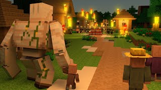 Green eyes the iron golem trailer minecraft minecraftanimation animation minecraftanimationmovie [upl. by Halsey]