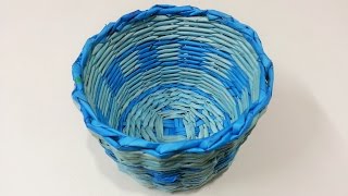 How to make newspaper basket [upl. by Adnala634]