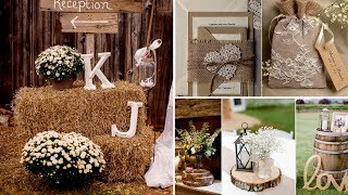 ❤40 Elegant Rustic or Barn chic Party or Wedding DIY decor Ideas 2017❤Flamingo mango [upl. by Ballinger]