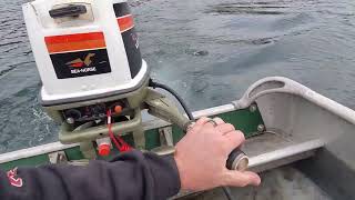 1975 Johnson 25hp Outboard Motor Lake Test [upl. by Innor]