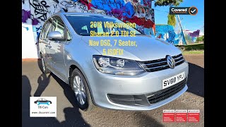 2018 Volkswagen Sharan 20 TDI SE Nav DSG 7 Seater 5 ISOFIX Seats [upl. by Yrtnej]