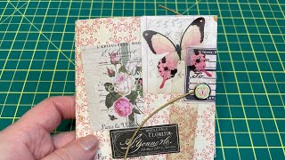 ONE PAGE WONDER  MULTI POCKET MINI ALBUM  JOURNAL TUTORIAL  VINTAGE STYLE papercrafts diycrafts [upl. by Attevad814]